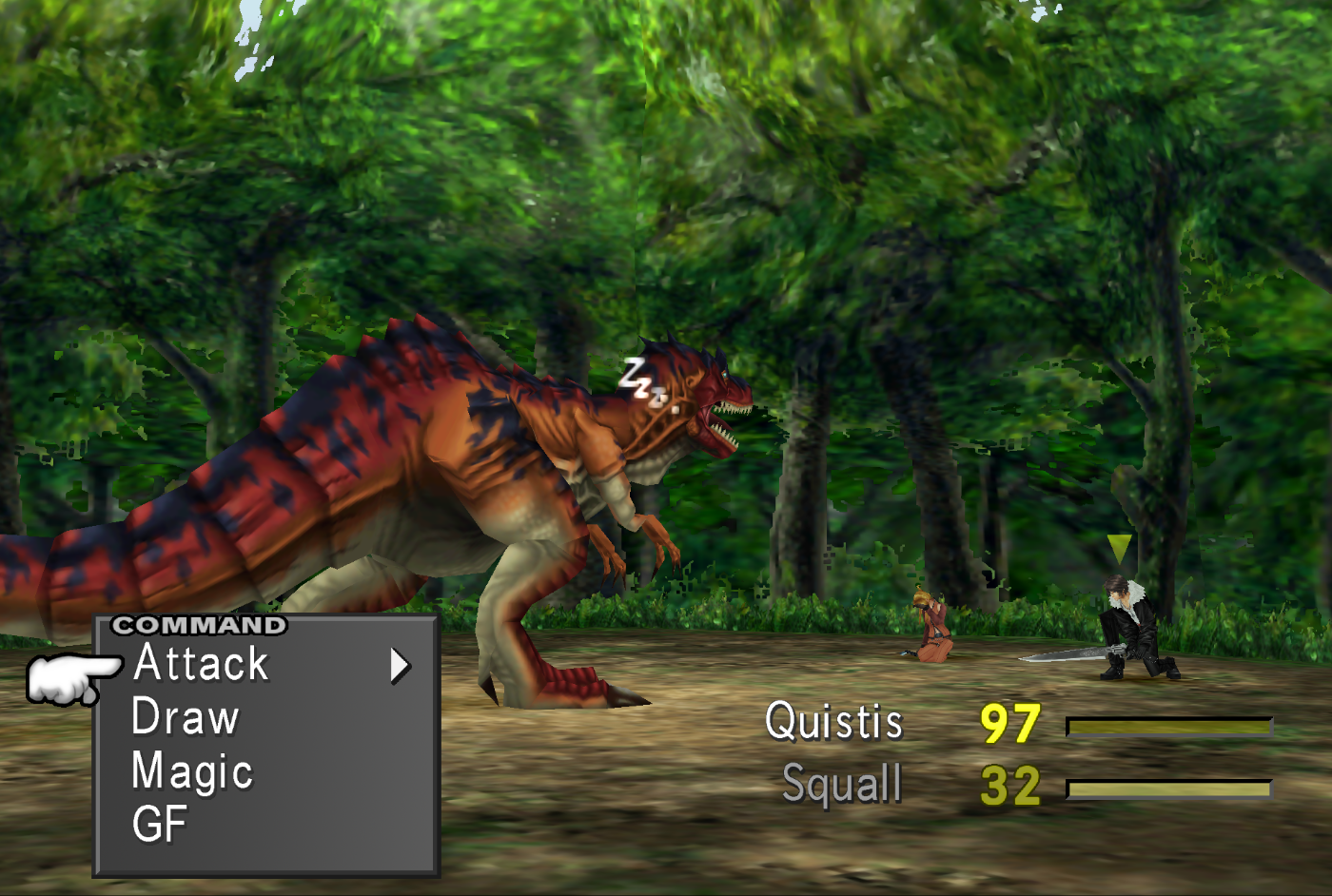 cursor indicating that limit break is available